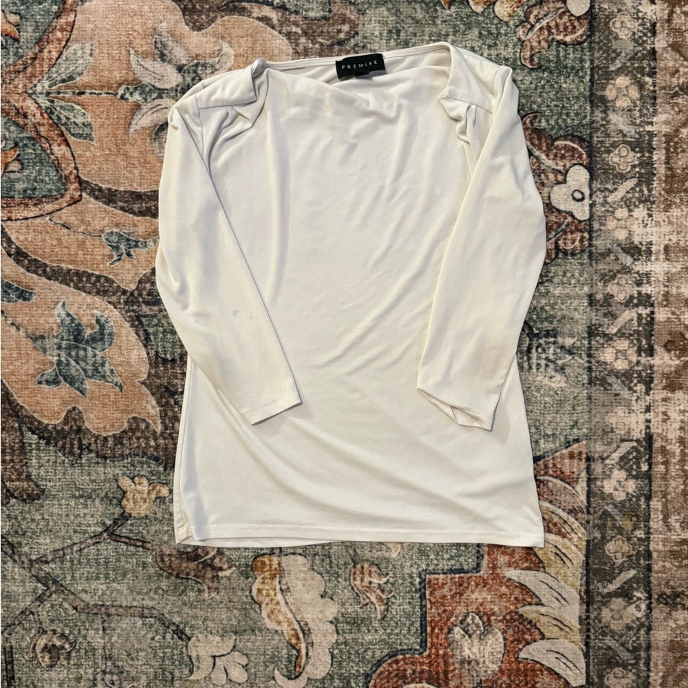 Premise Cream Long Sleeve Women's Top